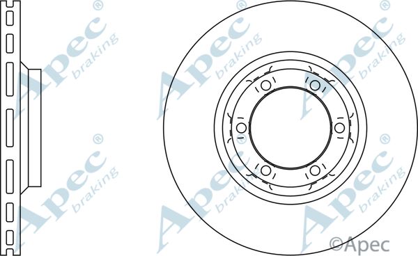 APEC BRAKING Тормозной диск DSK730